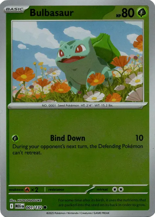 Mega Evolutions Reverse Holo Bulbasaur