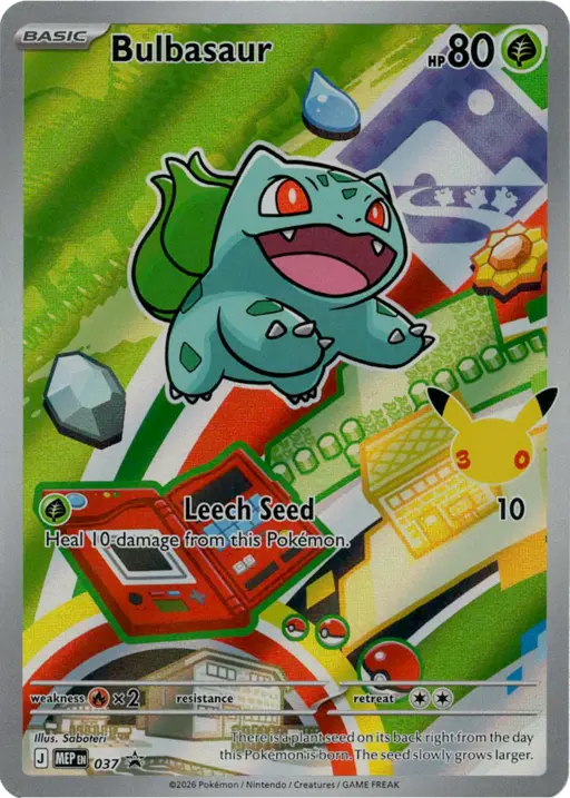 Mega Evolutions First Partner Illustration Collection PROMO Bulbasaur IR