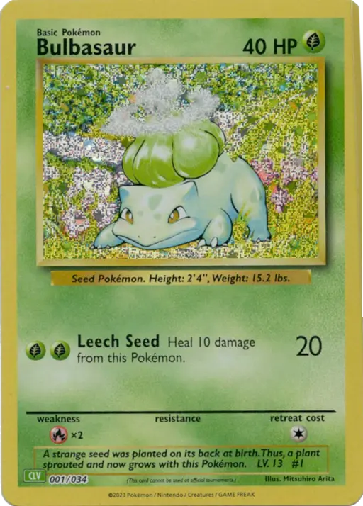 Trading Card Game Classics Bulbasaur