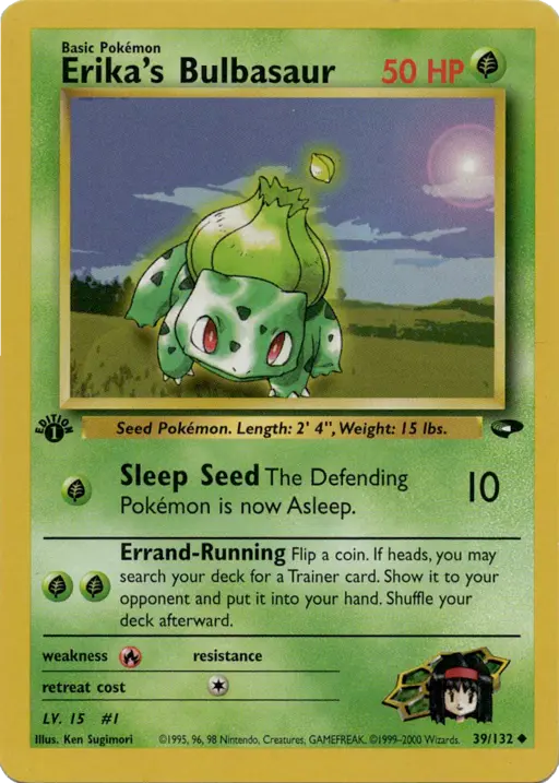Erika's Bulbasaur 1st Edition